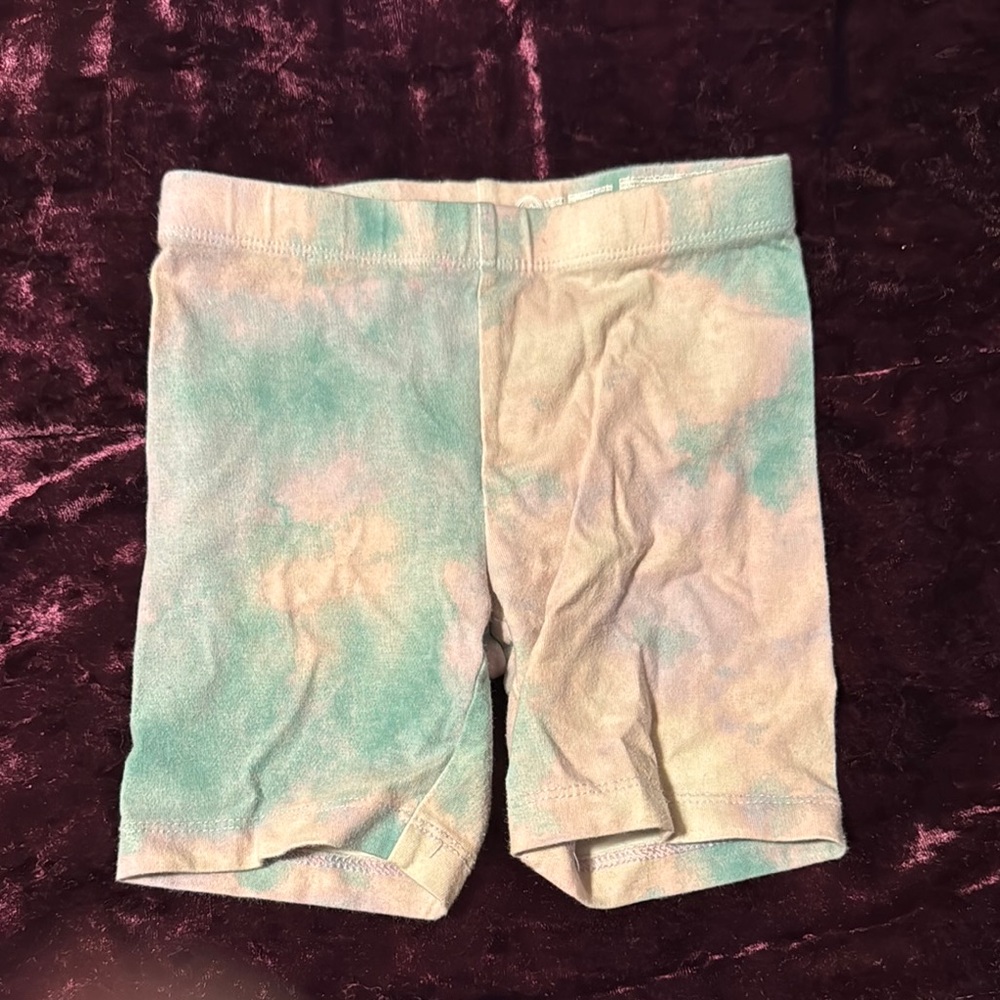 Wonder Nation Blue and Cream Tie-Dye Shorts